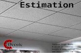 estimate (interior design student work)