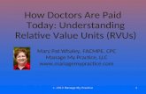 Understanding Relative Value Units (RVUs) - How Doctors Are Paid Today