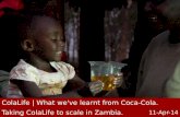 What we've learnt from Coca-Cola | Taking ColaLife to scale in Zambia