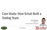 Ux scotland - How Schuh Built A Testing Team
