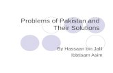 Problems of pakistan and their solutions