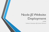 Node.JS Website Deployment