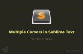 Multiple Cursors in Sublime Text