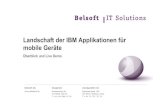 Landschaft der IBM Applikationen für mobile Geräte