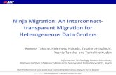 Ninja Migration: An Interconnect transparent Migration for Heterogeneous Data Centers