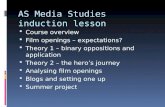 As media studies induction lesson 2012