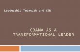 Obama- As Transformational Leader