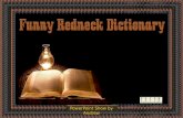 Funny Redneck Dictionary