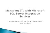 Managing etl with microsoft sql server integration services