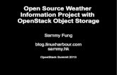 Open Source Weather Information Project with OpenStack Object Storage