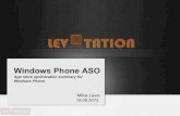 Windows Phone ASO - App Store Optimization