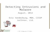 Detecting Intrusions and Malware - Eric Vanderburg - JurInnov