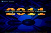 Undergraduate Research Abstracts