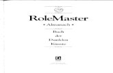 RoleMaster - Buch der Dunklen Künste