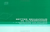 Better Behaviour in Classrooms a Framework for Inclusive Behaviour Management