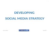 Developing social media marketing strategies