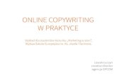 Online copywriting w praktyce