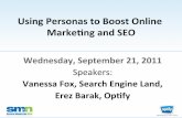 Using Personas to Boost Online Marketing and SEO