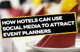 Các khách sạn sử dụng mạng xã hội để thu hút các đơn vị tổ chức sự kiện như thế nào?