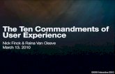 The Ten Commandments Of User Experience