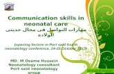 Communication skills in neonatal care