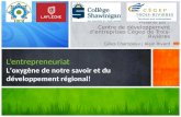 L'entrepreneuriat collégial en Mauricie - présentation du 21 nov 2013