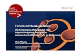 Keynote (DE): Führen mit flexiblen Zielen, at Wirtschaftsinformatik-Herbstseminar, Reutlingen/D, organized by FH Reutlingen