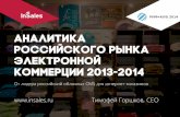 Аналитика рынка электронной коммерции в России 2013 год (B2C retail ecommerce 2013 in Russia report)