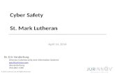St. Mark Lutheran Cyber safety seminar - JurInnov - Eric Vanderburg