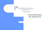 Trust Reviews For Advisors