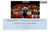 Preparation for poster & oral presentation 2014.2.5