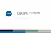 Financial Planning for the startup CEO - Entrepreneurship 101 (2012/2013)