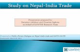 Study on Nepal India trade-2012-03-23