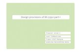 Design provisions of BS 5950 part‐1