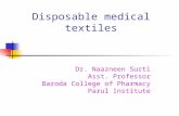 Disposable Medical Textiles by Nazneen Surti
