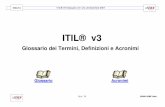 ITILV3 Business Glossary Italian