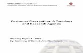 Customer Co-creation a Typology and Research Agenda