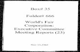 World's Fair Corporation - Executive Committee Meeting Reports - 11-15-1963
