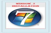 Window 7 Installation