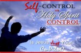 Self-Control vs Holy Spirit-Control