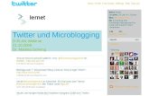 Lernen mit Twitter-Erfahrungen aus dem LERNET-Projekt (D-ELAN Webinar)