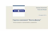 Системный анализ профиля группы компаний "Волга-Днепр"
