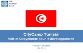CityCamp Tunisia - Ville et Citoyenneté pour le développement