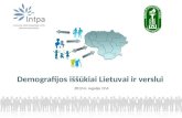 Demografijos iššūkiai Lietuvai ir verslui
