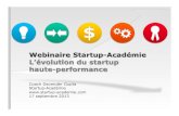 Webinaire Startup-Académie - L'évolution du startup haute-performance