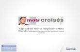 Application Facebook Mots Croisés pour France Télévisions