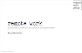 Remote work / Telearbeit / Home Office - Eine Übersicht