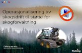 ArcGIS verktøy for planlegging av skogsdrift - Esri norsk BK 2014