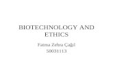 Biotechnology and ethics