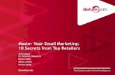 Master You Email Marketing: 10 Secrets from Top Retailers